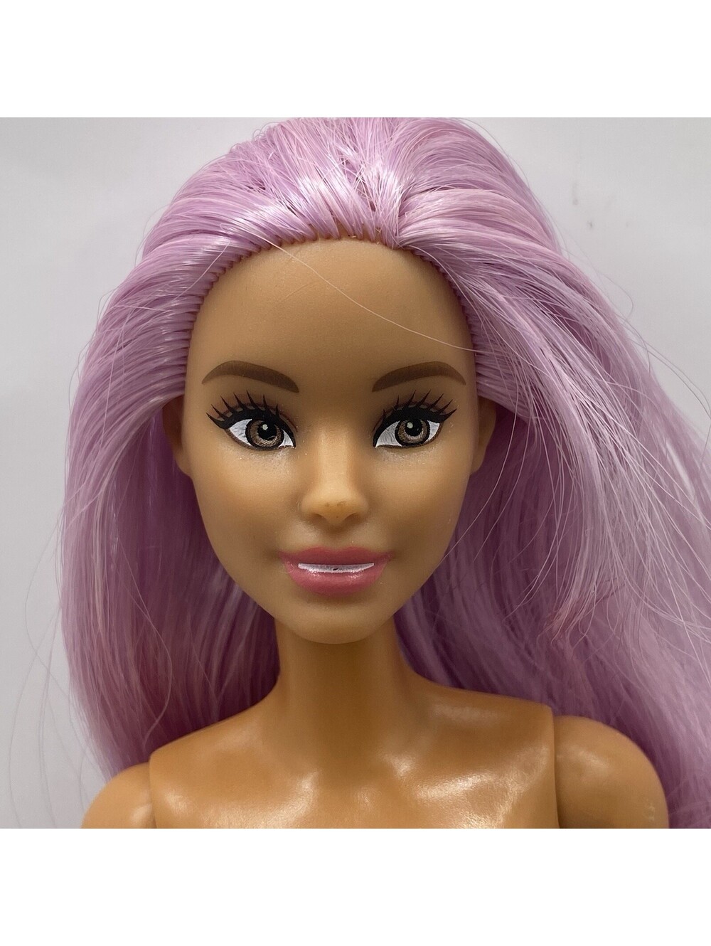 Nude Barbie FXN98 Pop Star Lavender Purple Hair B4